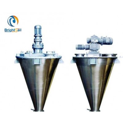 Double auger shaped mixer